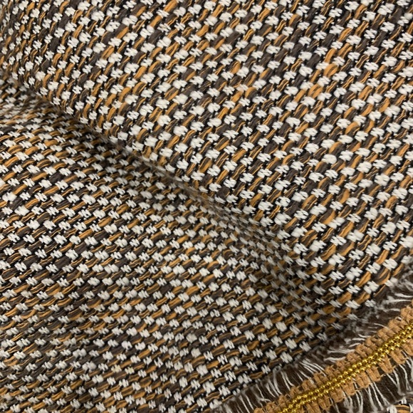 RED Valentino Women's Tweed Blazer - Tan and Cream - Picture 4 of 8